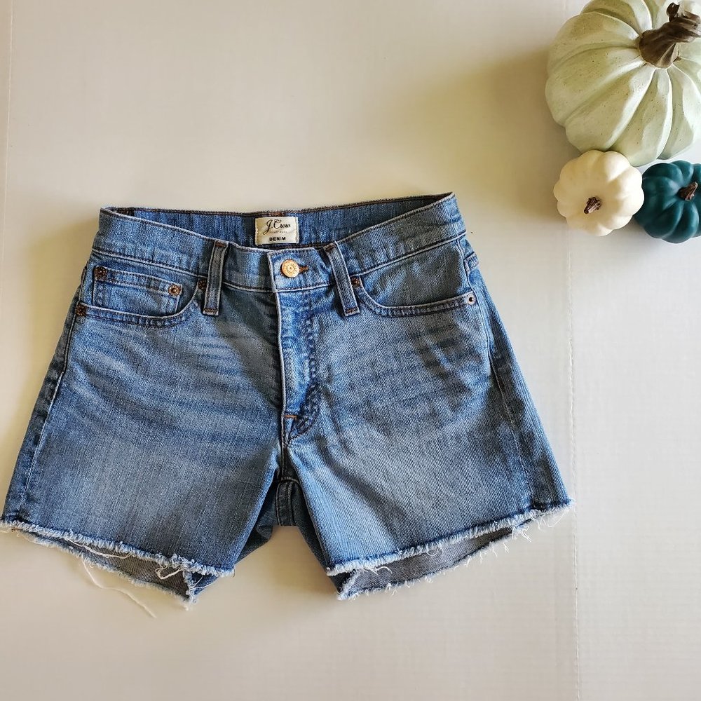 Raw Edge J. Crew Trademark Denim Shorts